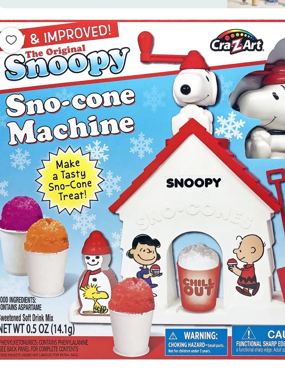 Snoopy Snow Cone Maker for Kids - Red & White
